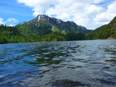 Cold mountain lake in Huerquehue National Park in Chile