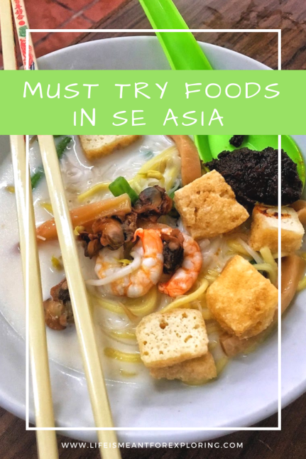 Must Try Foods in SE Asia bowl of curry mee text overlay